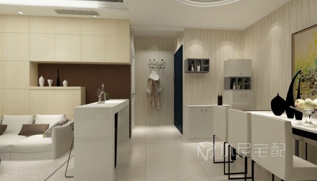 70㎡/兩室兩廳一衛(wèi)/混搭