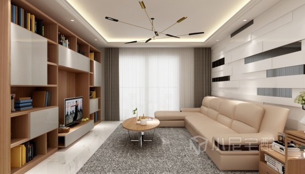 93㎡/兩室一廳一衛(wèi)/現(xiàn)代