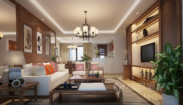 120㎡/兩室兩廳一衛(wèi)/新古典