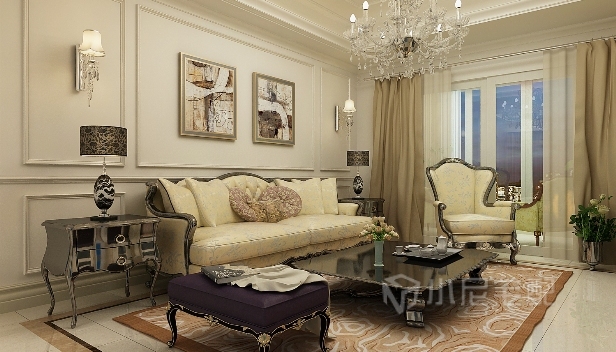 115㎡/三室兩廳兩衛(wèi)/新古典